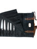xl knife roll  in black with chef knifes