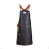 bespoke leather apron with name in black color 