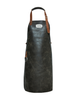 vintage leather bbq apron for grilling