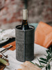 grey leather wine bottle cooler