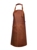 natural tan brown leather apron 