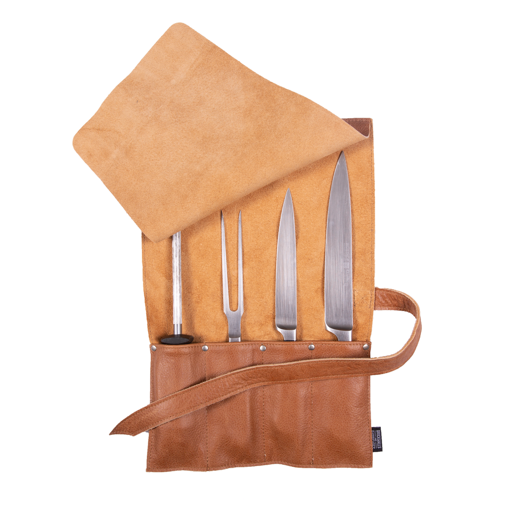 The Savage Knife Pouch - 4 sloth Leather Knife Roll– Brickwalls and  Barricades